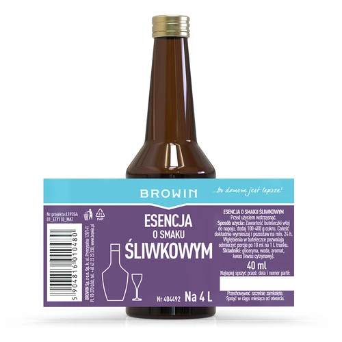 Esence s příchutí švestky na 4 L, 40 ml - 4