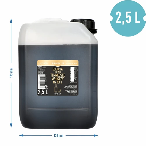 Esence s příchutí Tennessee Whiskey 2,5 l, na 250 l hotového nápoje - 3