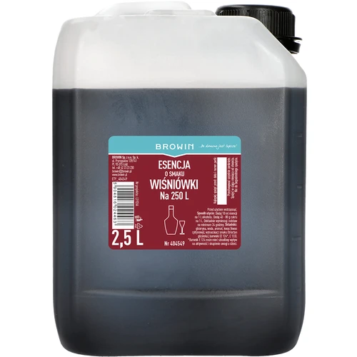 Esence s příchutí višňovky, 2,5 L na 250 L hotového nápoje