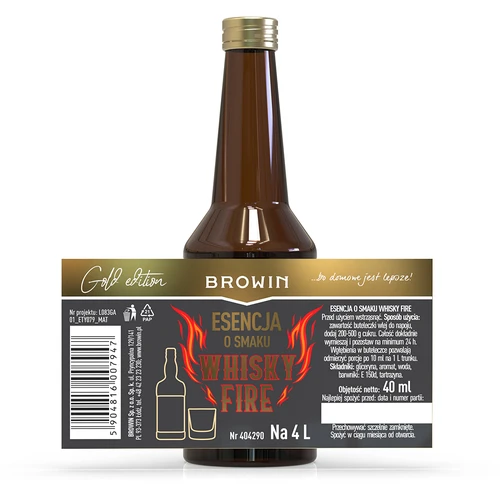 Esence s příchutí whisky Fire na 4 l, 40 ml - 4