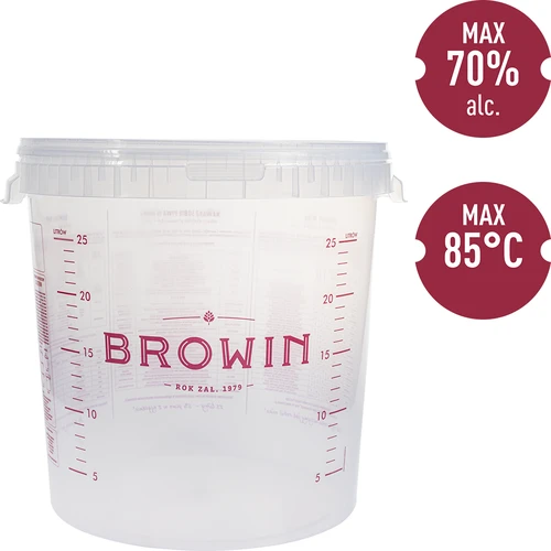 Fermentační nádoba 30L s potiskem, 2 trubičky - 10