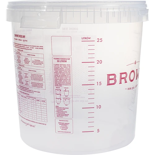 Fermentační nádoba 30L s potiskem, 2 trubičky - 3
