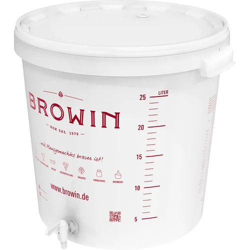 Fermentační nádoba 30L s víkem a kohoutkem DE - 14