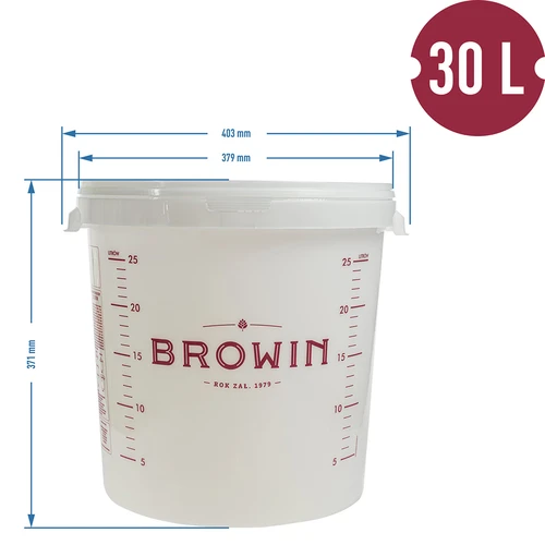 Fermentační nádoba s víkem 30 L - 13