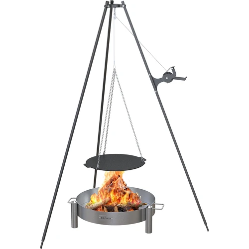 Grilovací pánev, litinová, fi 44 cm - 12