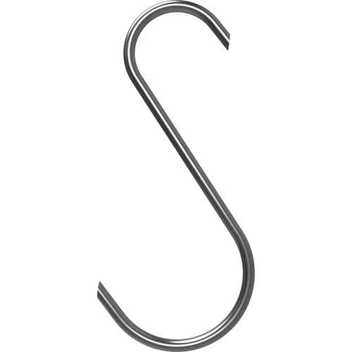 Háčky na uzení – S, seříznuté pod 45°, 5 mm x 150 mm, 5 ks - 4