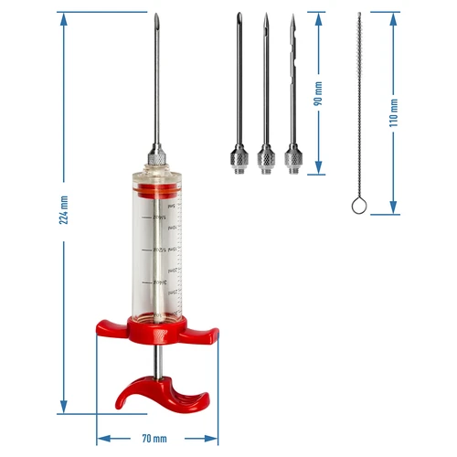 Injektor 30 ml + 3 jehly + čistič - 7