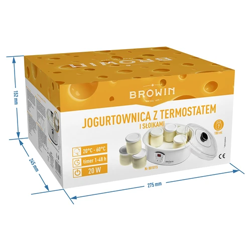 Jogurtovač s termostatem, 7 sklenic, 1,3 L - 8