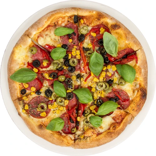 Kámen na pizzu kulatý, vyrobený z kordieritu, průměr 33 cm - 3