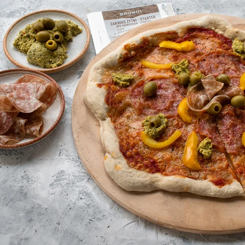 Kámen na pizzu kulatý, vyrobený z kordieritu, průměr 33 cm - 14