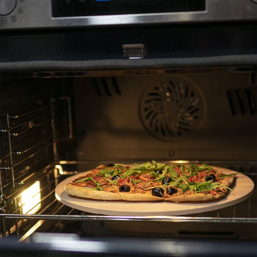 Kámen na pizzu kulatý, vyrobený z kordieritu, průměr 33 cm - 11