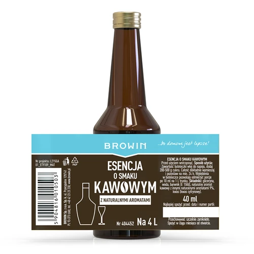 Kávová esence s přírodními aromaty na 4 l - 40 ml - 4