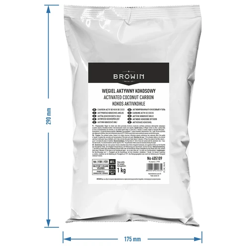 Kokosové aktivní uhlí 1 kg x 10 - sada - 5