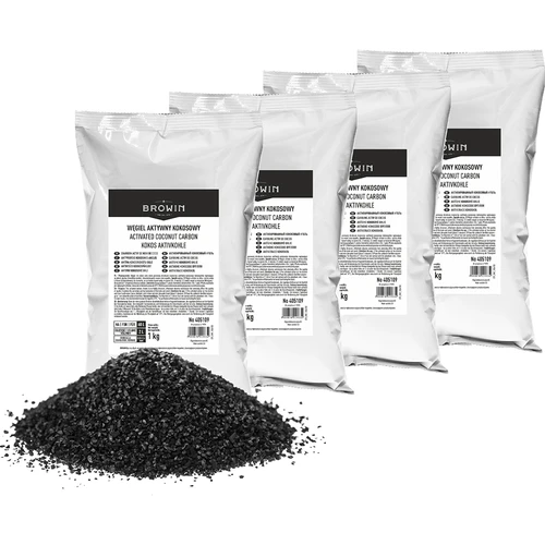 Kokosové aktivní uhlí 1 kg x 4 - sada