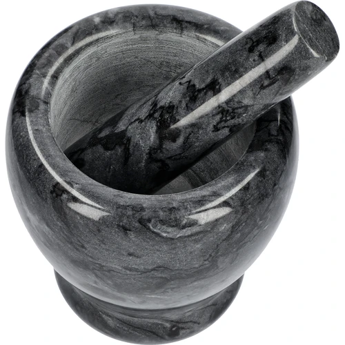 Kuchyňský mramorový hmoždíř, černý, fi 10,5 cm - 2