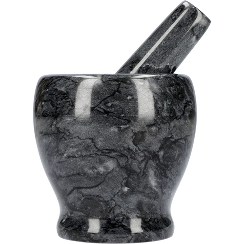 Kuchyňský mramorový hmoždíř, černý, fi 10,5 cm - 3