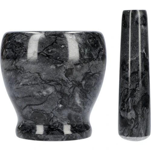 Kuchyňský mramorový hmoždíř, černý, fi 10,5 cm - 4