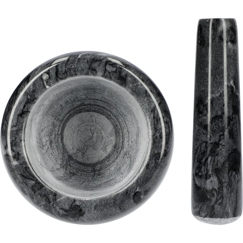 Kuchyňský mramorový hmoždíř, černý, fi 10,5 cm - 5