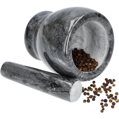 Kuchyňský mramorový hmoždíř, černý, fi 10,5 cm - 9