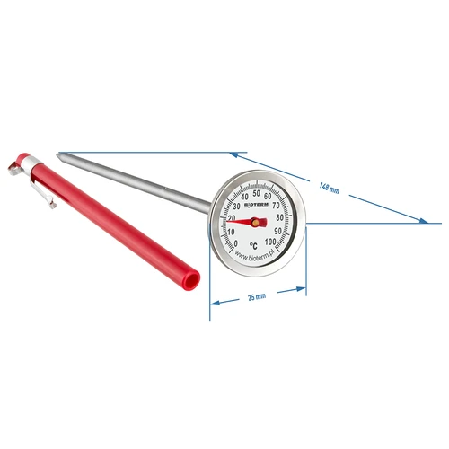 Kuchyňský teploměr (0°C do +100°C) 12,3cm - 2