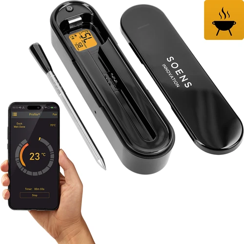 Kulinární teploměr s bezdrátovou sondou Bluetooth