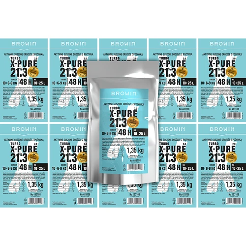 Kvasnice Turbo X-Pure 21,3%, 10 x 25 L, 1,35 kg - 5