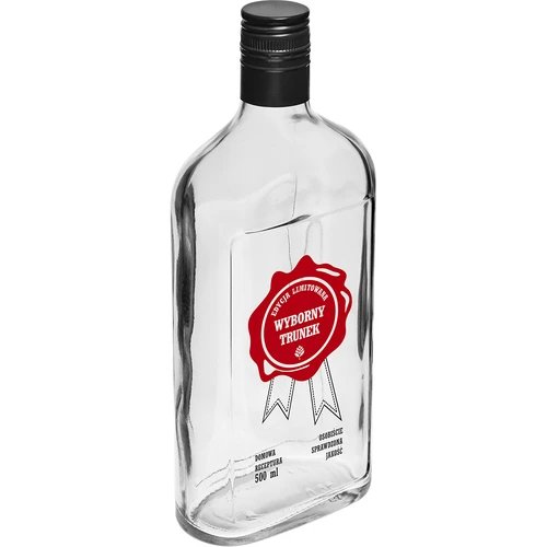 Láhev 500 ml se šroubovacím uzávěrem, potisk „Wyborny Trunek“, 1 ks - 2