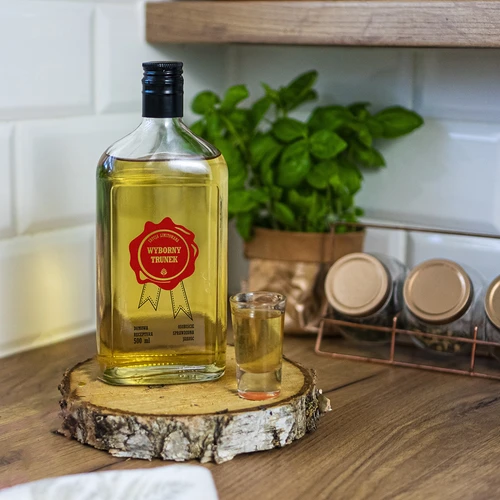 Láhev 500 ml se šroubovacím uzávěrem, potisk „Wyborny Trunek“, 1 ks - 7