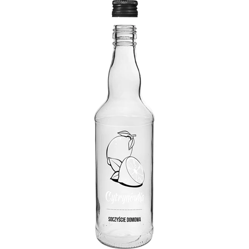 Láhev 500 ml se šroubovacím uzávěrem, potisk „Cytrynówka“, 1 ks. - 2