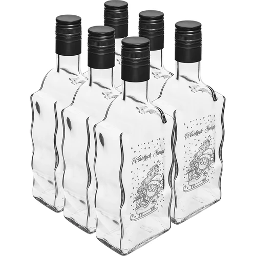 Láhev Klasztorna 500 ml se šroubovacím uzávěrem, potisk „Santa“, 1 ks - 4