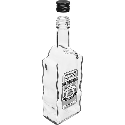 Láhev Klasztorna 500 ml se šroubovacím uzávěrem, potisk „Bimber“, 1 ks - 4