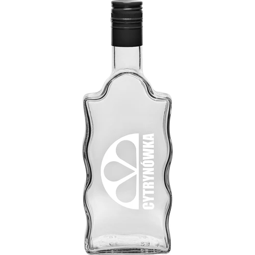 Láhev Klasztorna 500 ml se šroubovacím uzávěrem a potiskem „Citrónovka“, vzor 2