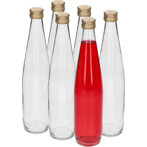 Láhev Klubová 500 ml se zlatým uzávěrem, sada 6 ks. - 3