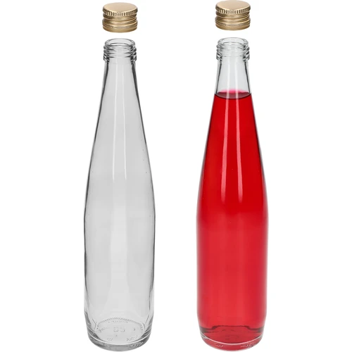 Láhev Klubová 500 ml se zlatým uzávěrem, sada 6 ks. - 5