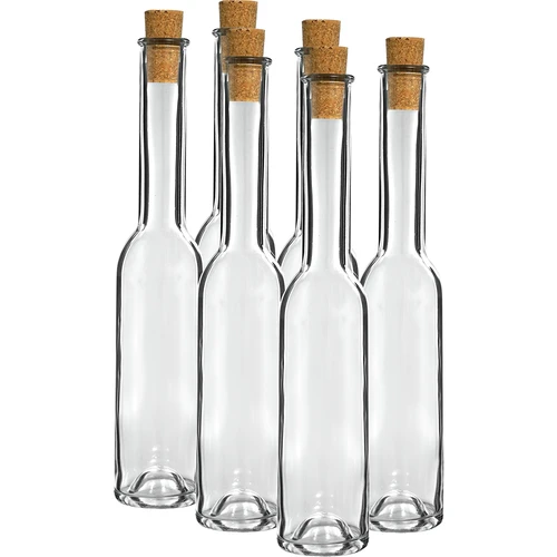 Láhev na likér 200 ml 6 ks + 6 korků 23/18