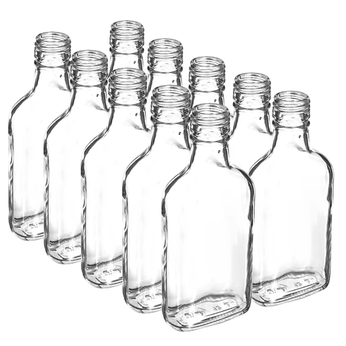 Láhev na likéry placatka 200 ml - 10 kusů