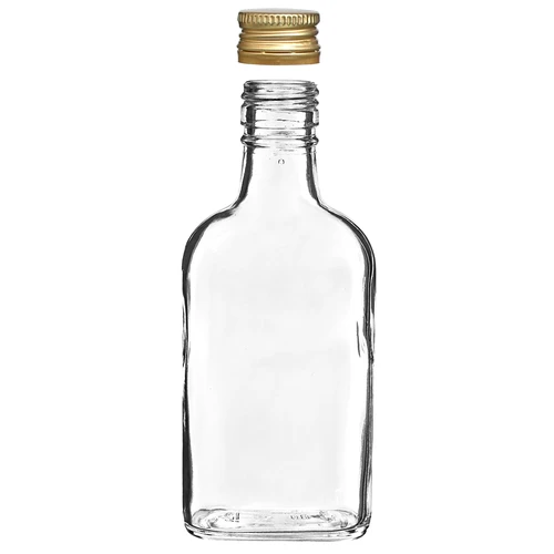 Láhev na likéry placatka se šroubovacím uzávěrem 200 ml 10 ks - 3