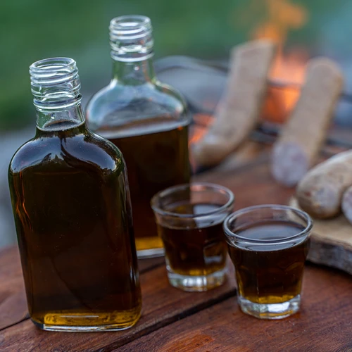 Láhev na likéry placatka se šroubovacím uzávěrem 200 ml 10 ks - 8