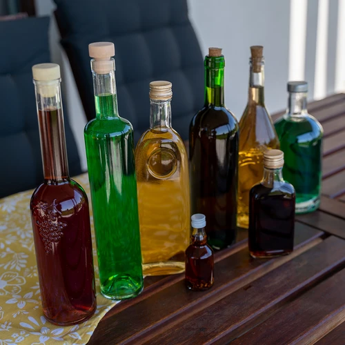Láhev na likéry placatka se šroubovacím uzávěrem 200 ml 10 ks - 11