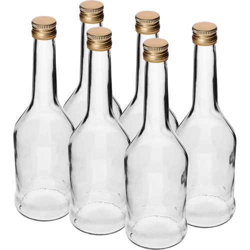Láhev Napoleon 500 ml se šroubovacím uzávěrem fi28, 6 ks