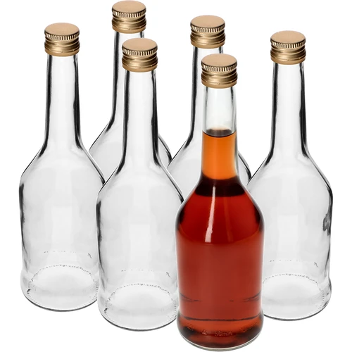 Láhev Napoleon 500 ml se šroubovacím uzávěrem fi28, 6 ks - 2