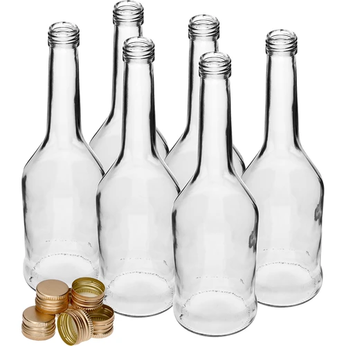 Láhev Napoleon 500 ml se šroubovacím uzávěrem fi28, 6 ks - 3