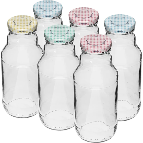 Láhev TO na džus 330 ml s uzávěrem fi 43 - 6 ks.