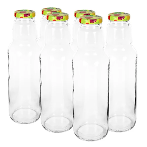 Láhev TO na džus 750ml s víčkem fi43 - 6ks