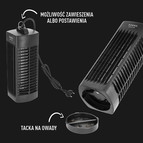 Lampa na hubení hmyzu Manhattan UVA 6 W, černá - 6