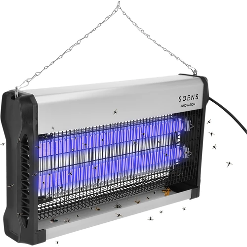 Lampa na hubení hmyzu UVA 40 W, stříbrná - 3