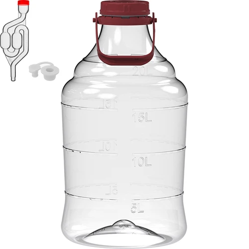 Lehký, nerozbitný balón na víno s držadlem, 20 L - 2