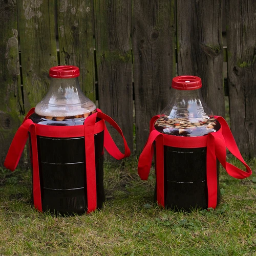 Lehký, nerozbitný balon na víno s popruhy, 20 L - 9