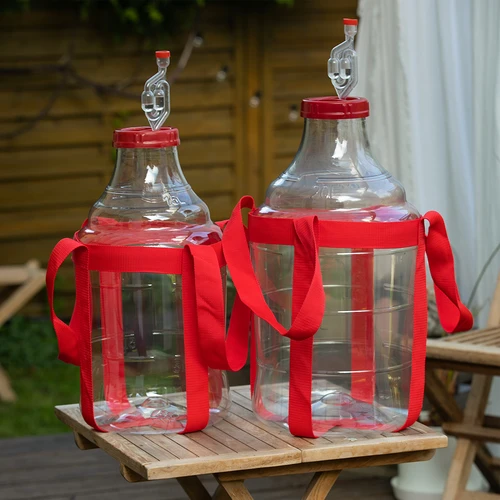 Lehký, nerozbitný balon na víno s popruhy, 20 L - 10
