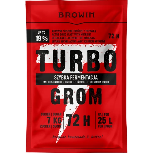 Lihovarské kvasnice Turbo Grom 72 h